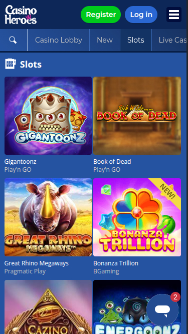 Casino Heroes Mobile Game Developers