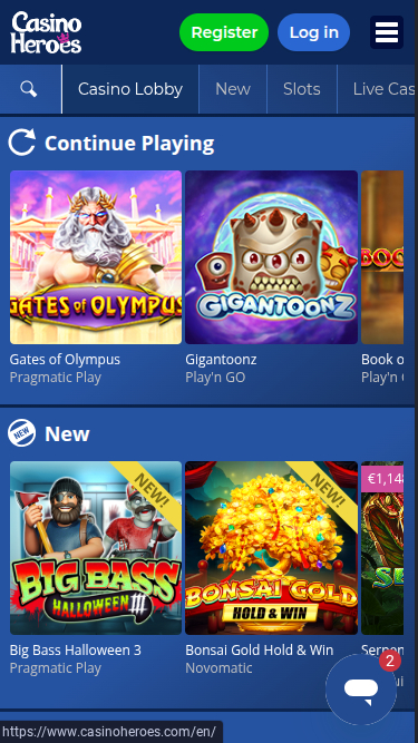 Casino Heroes Mobile Games