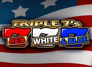 Triple 7s Red White and Blue