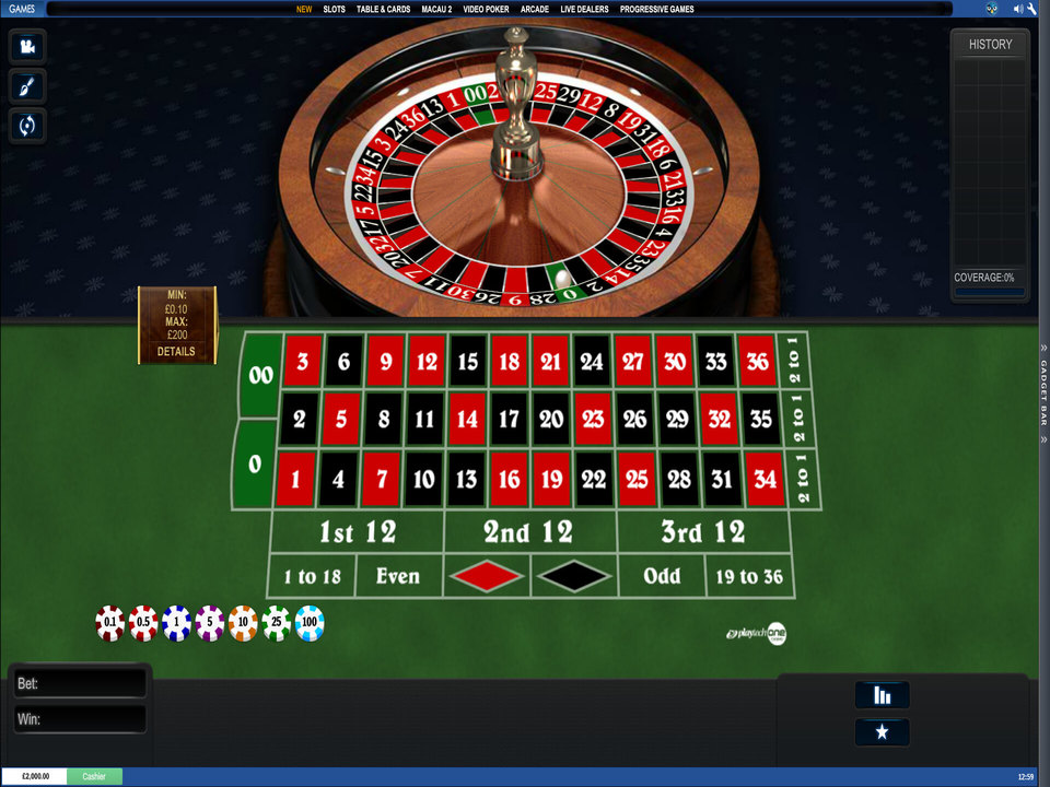 Free european roulette game