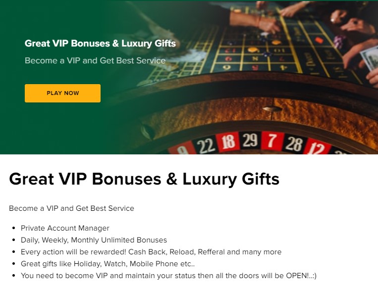 Tusk Casino VIP Promotion