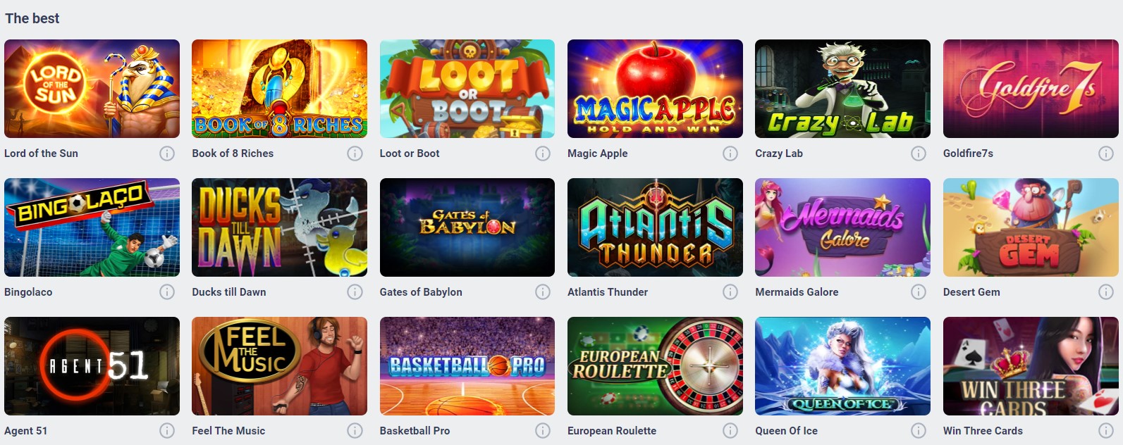 Cyber Bet Casino Games