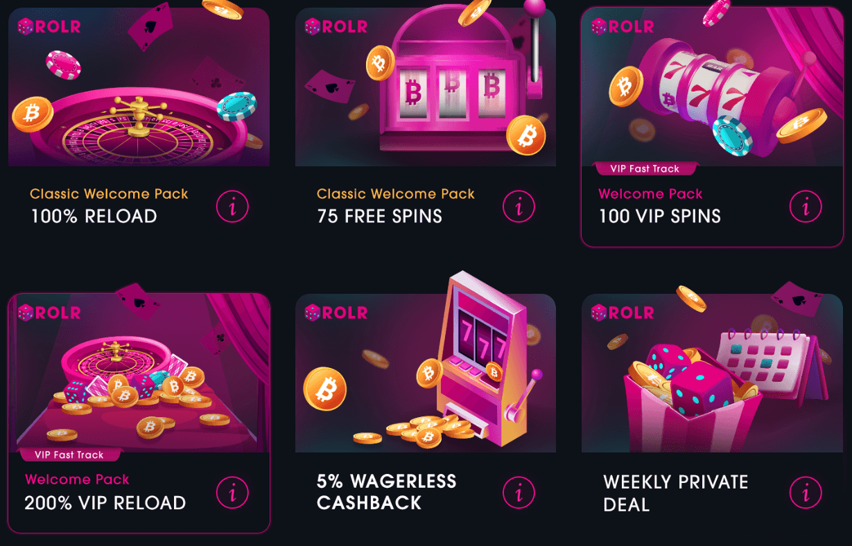 Rolr Casino Bonuses