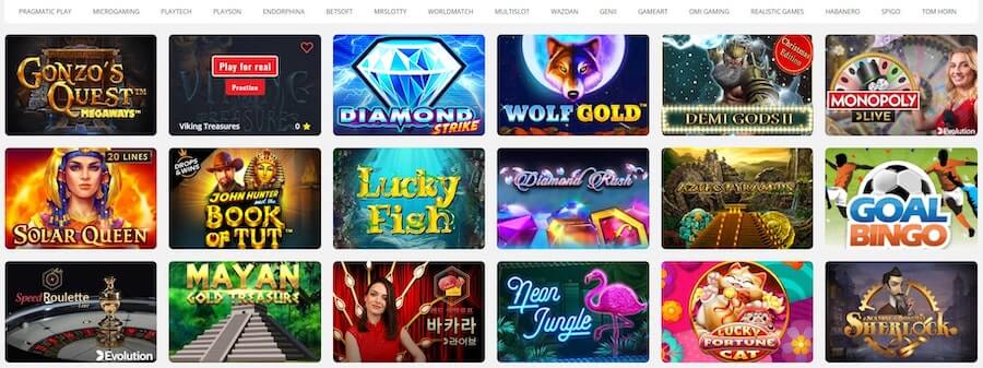 winabet365 casino game collection